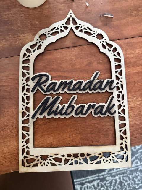 Ramadan Mubarak Arch Sign