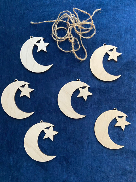 Ramadan Lantern and Moon ornaments