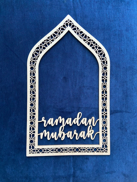 Large Ramadan Mubarak Decor, Door Hanger